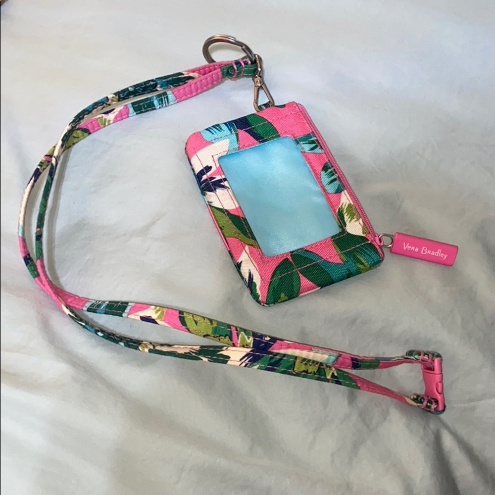 Vera Bradley card holder and lanyard